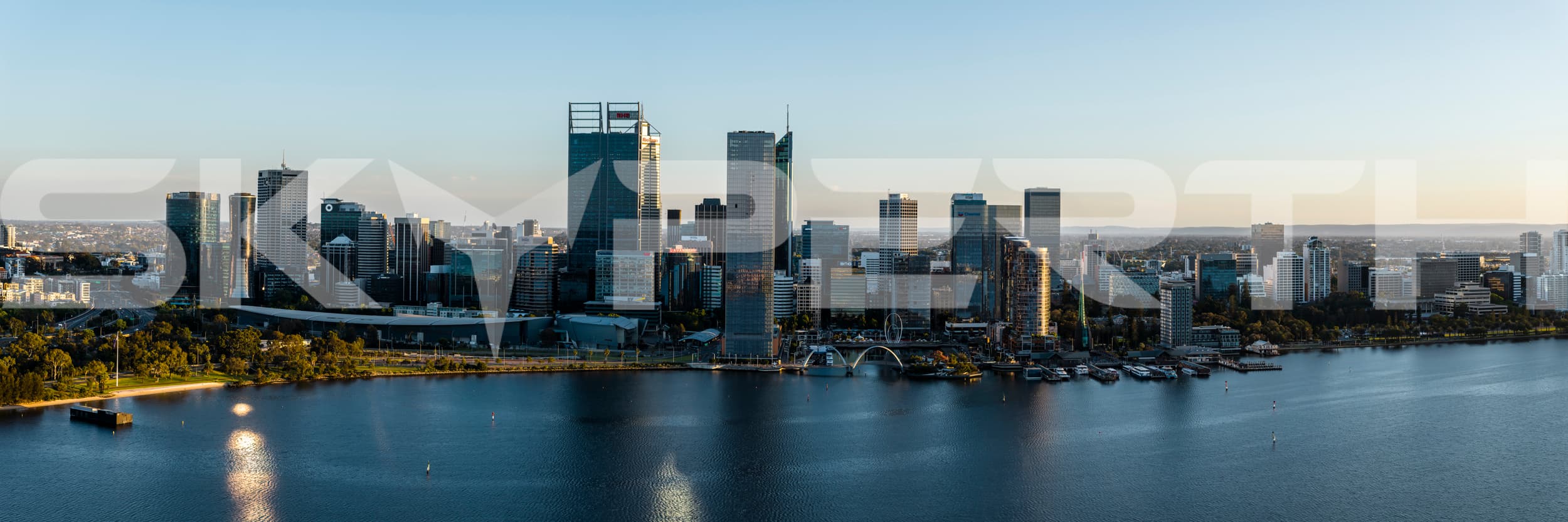 Perth Sunrise Panorama with Reflections