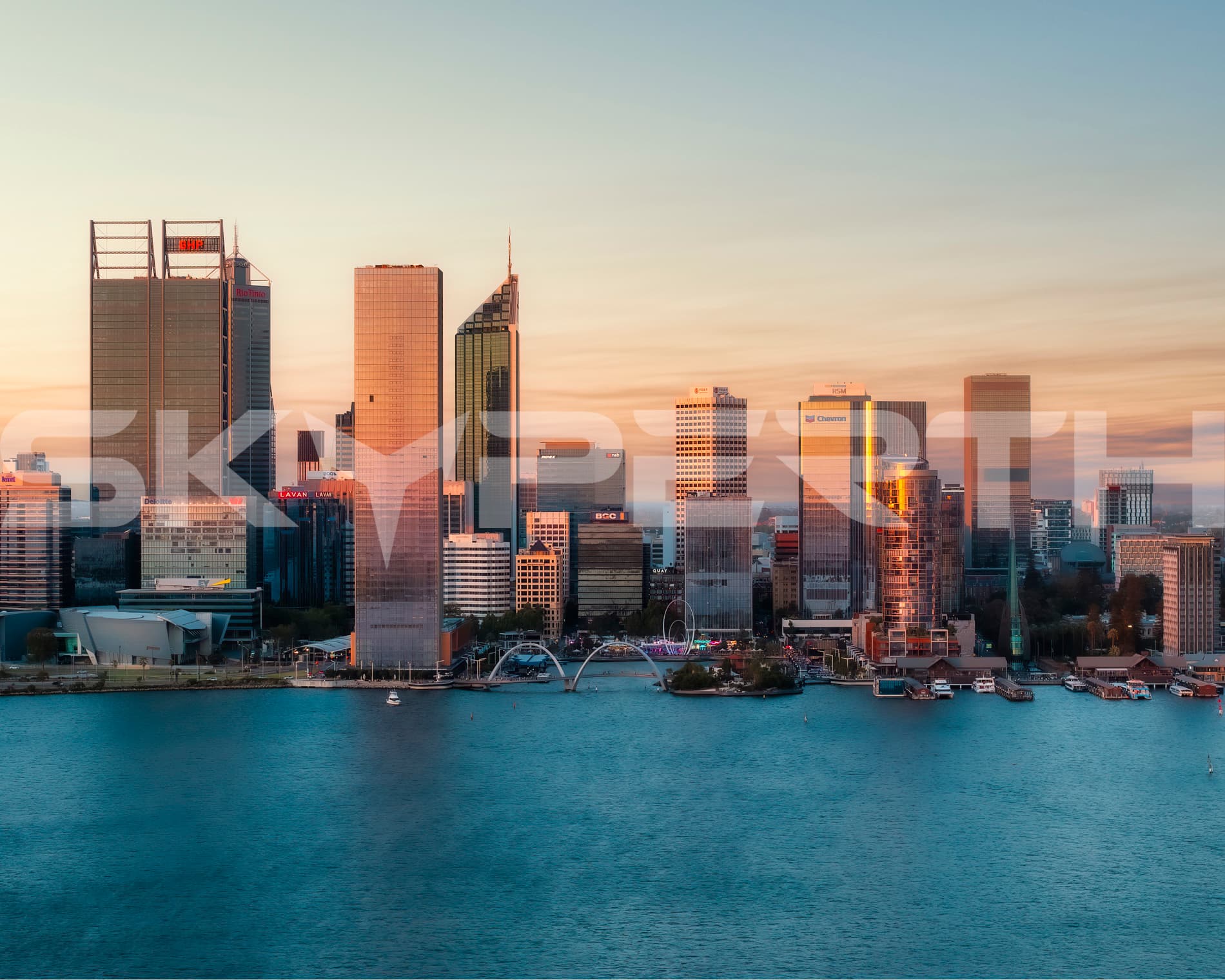 Golden Glow City Sunset – Perth City