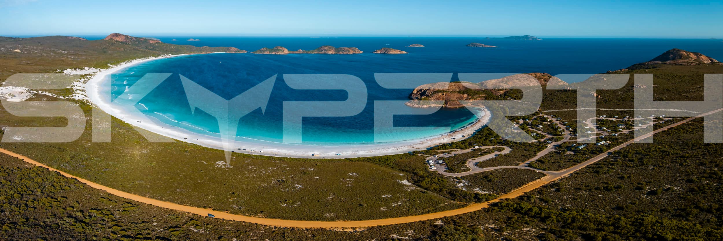 Expansive Panorama of Lucky Bay