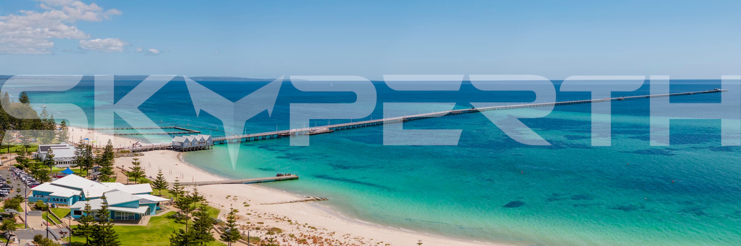 Panoramic Aerial View of Busselton Jetty