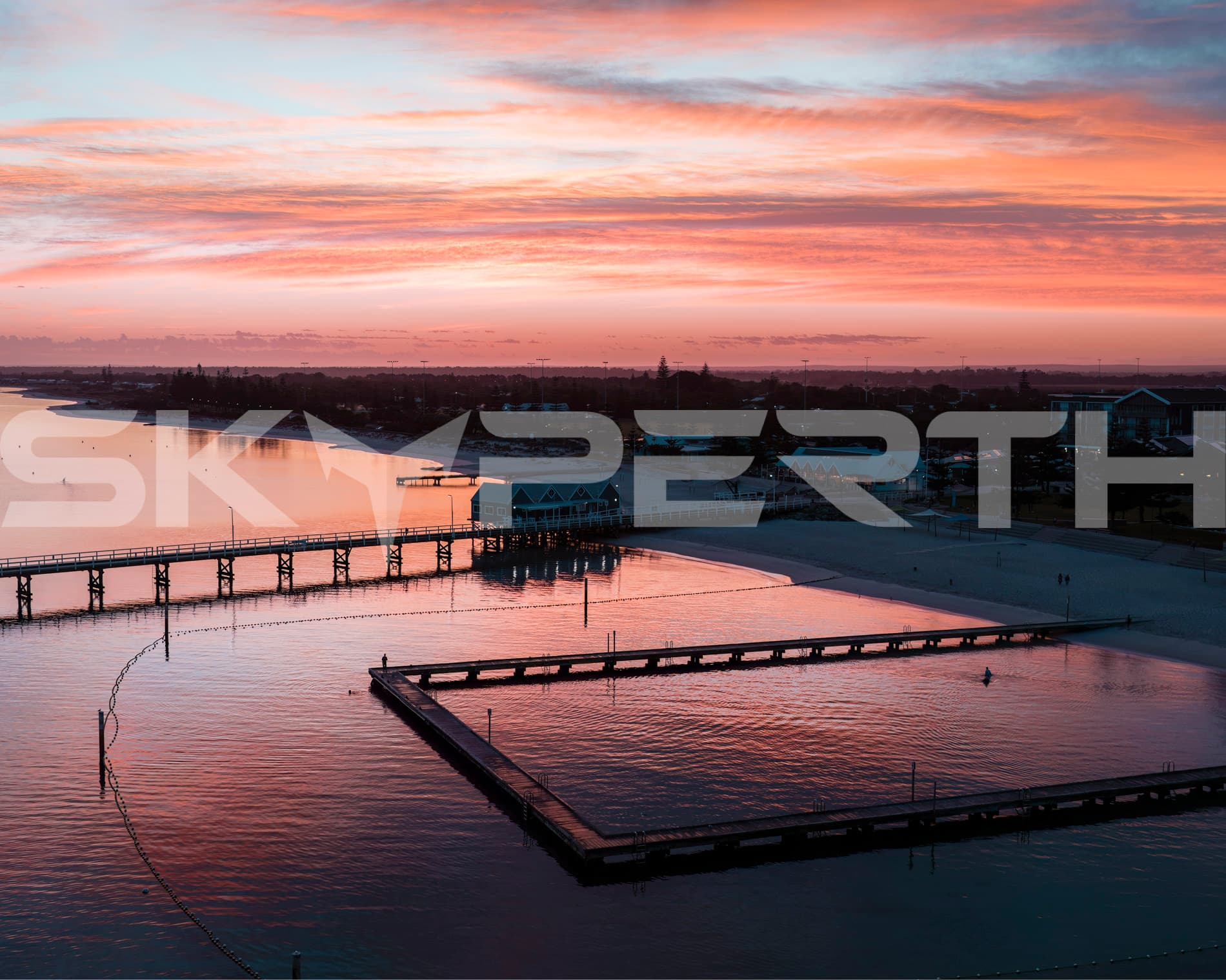 Colourful Sunrise Over Busselton Jetty