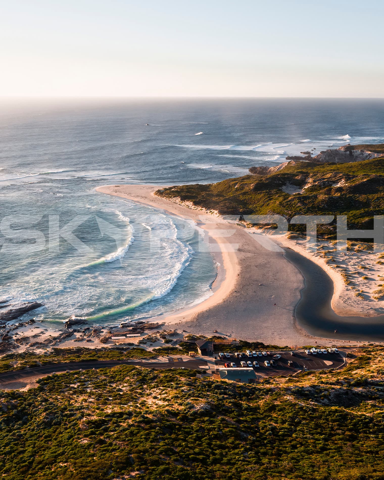 Waves and Sunset Light – Surfers Point
