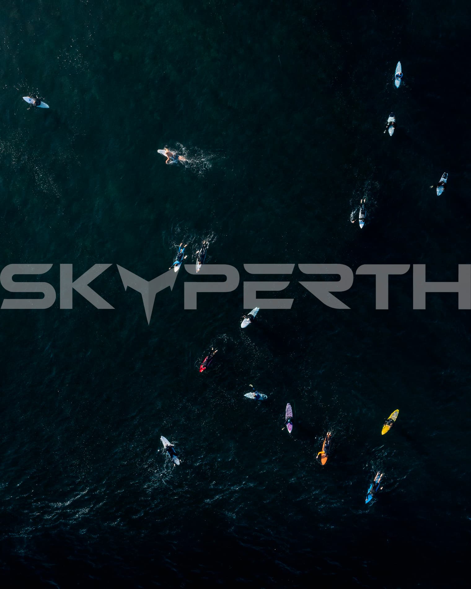 Surfers Waiting from Above – Surfers Point