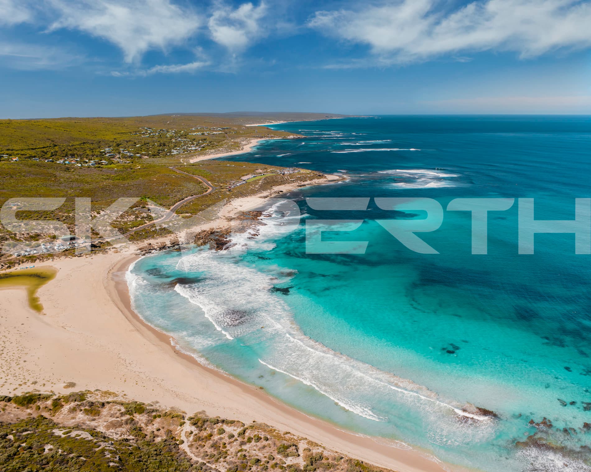 Coastline and River Mouth View – Surfers Point